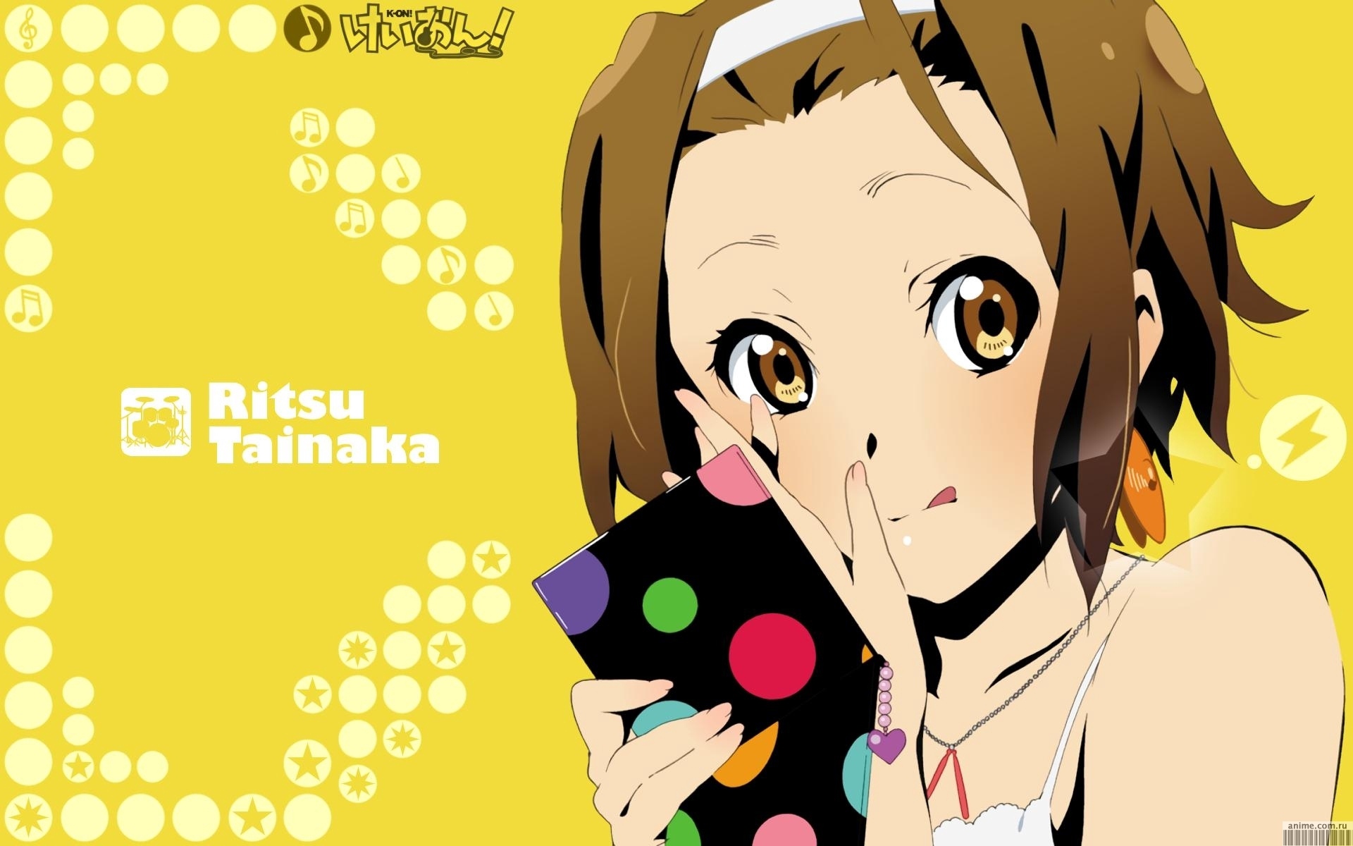 Wallpaper K-on, Tainaka Ritsu, Girl, Brunette, Mirror, - K On Ritsu , HD Wallpaper & Backgrounds