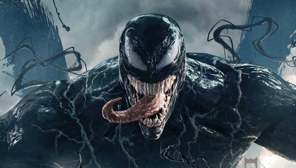2018 Movie, Villain, Big Tongue, Venom Wallpaper - Venom Film Wallpaper Hd , HD Wallpaper & Backgrounds