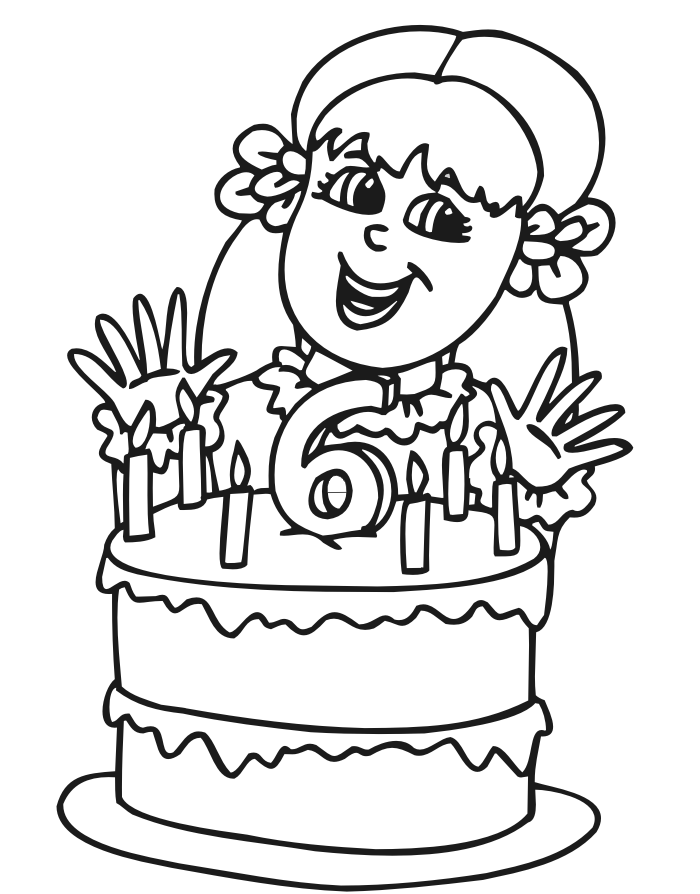 Birthday Girl Coloring Pages , HD Wallpaper & Backgrounds