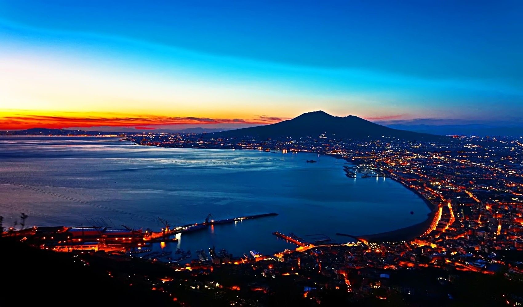 3 Naples Hd - Bay Of Naples Sunset , HD Wallpaper & Backgrounds