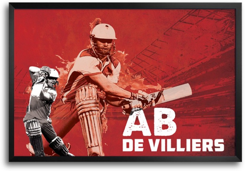 Ab De Villiers Best Player Frame Poster Paper Print - Rcb Ab De Villiers Poster , HD Wallpaper & Backgrounds