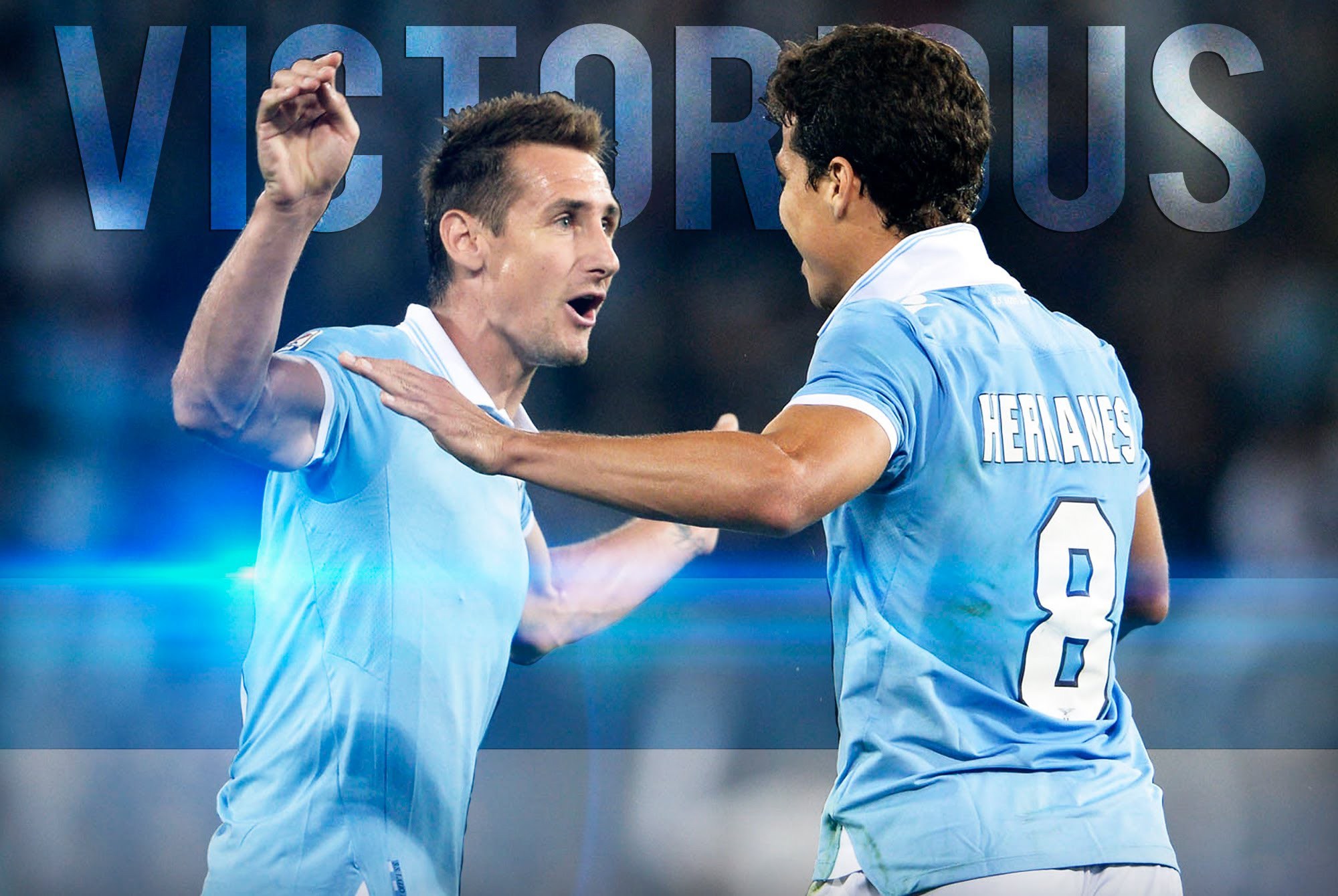 The Best Player Of Lazio Miroslav Klose Is Victorious - Player , HD Wallpaper & Backgrounds