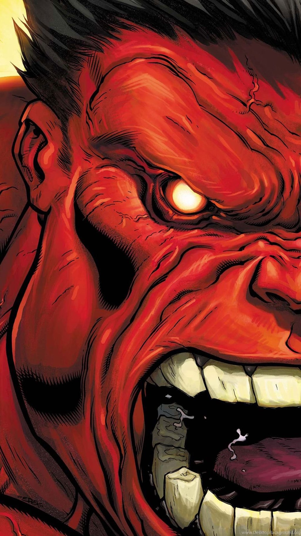 Asus Zenfone 2 Wallpaper - Red Hulk , HD Wallpaper & Backgrounds
