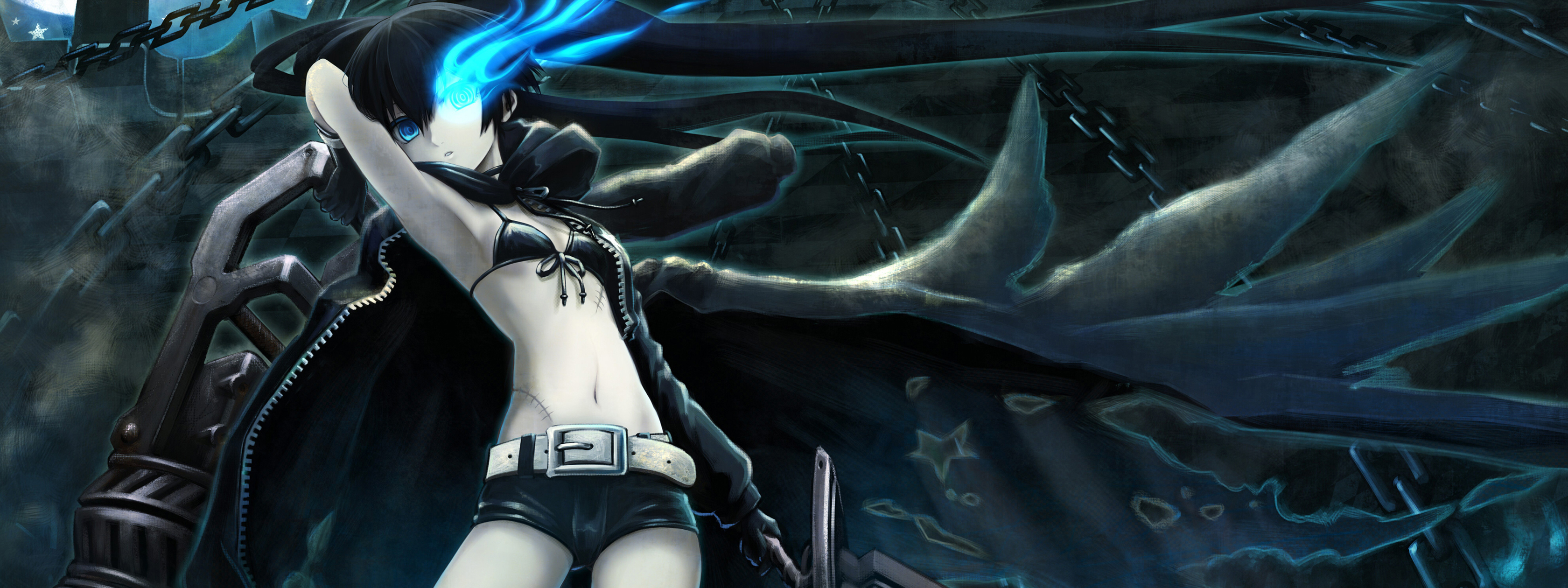 Black Rock Shooter Hd Wallpaper - Hd Anime Dual Monitor , HD Wallpaper & Backgrounds