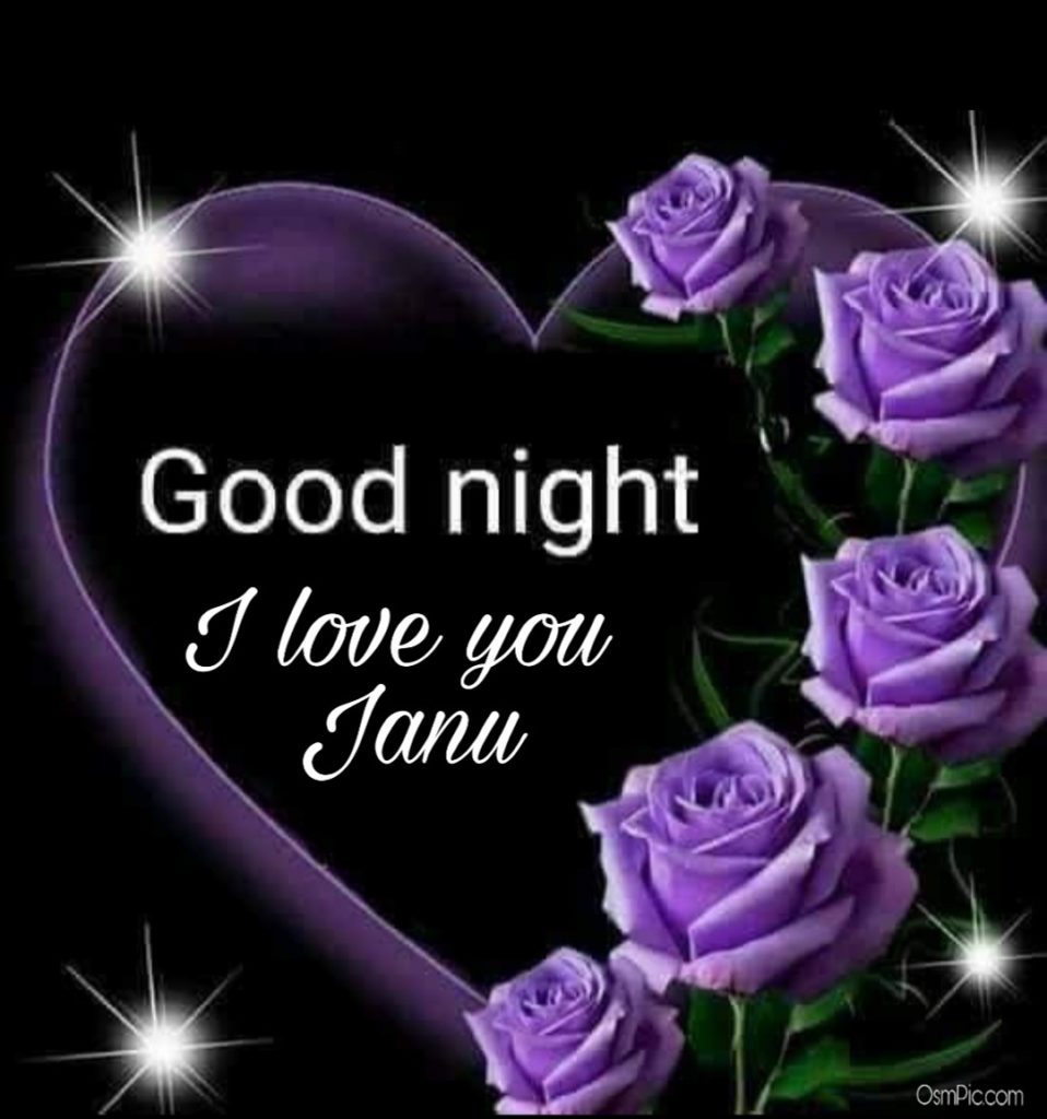 I Love You Janu Good Night Image - Good Night Janu I Love You , HD Wallpaper & Backgrounds