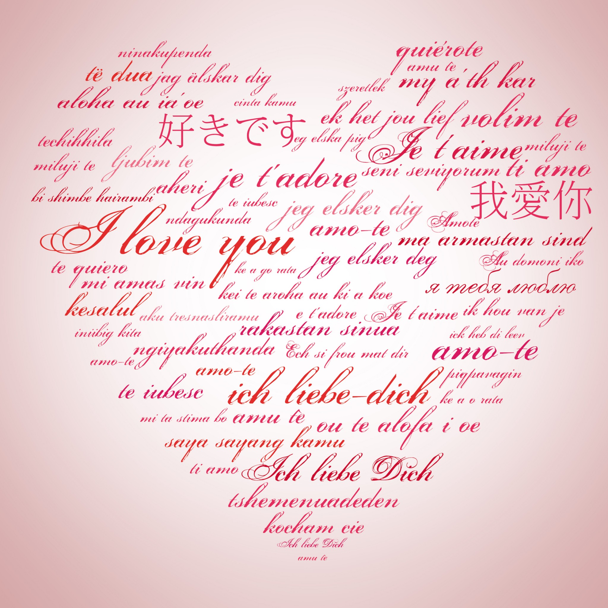 Love / I Love You Wallpaper - Love You In Multiple Languages , HD Wallpaper & Backgrounds