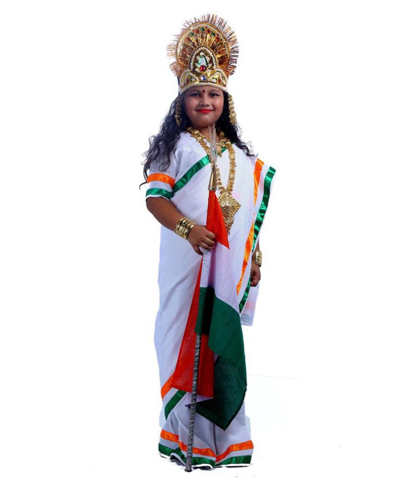 Sbd Bharat Mata Fancy Dress For Kids - Bharat Mata Fancy Dress , HD Wallpaper & Backgrounds