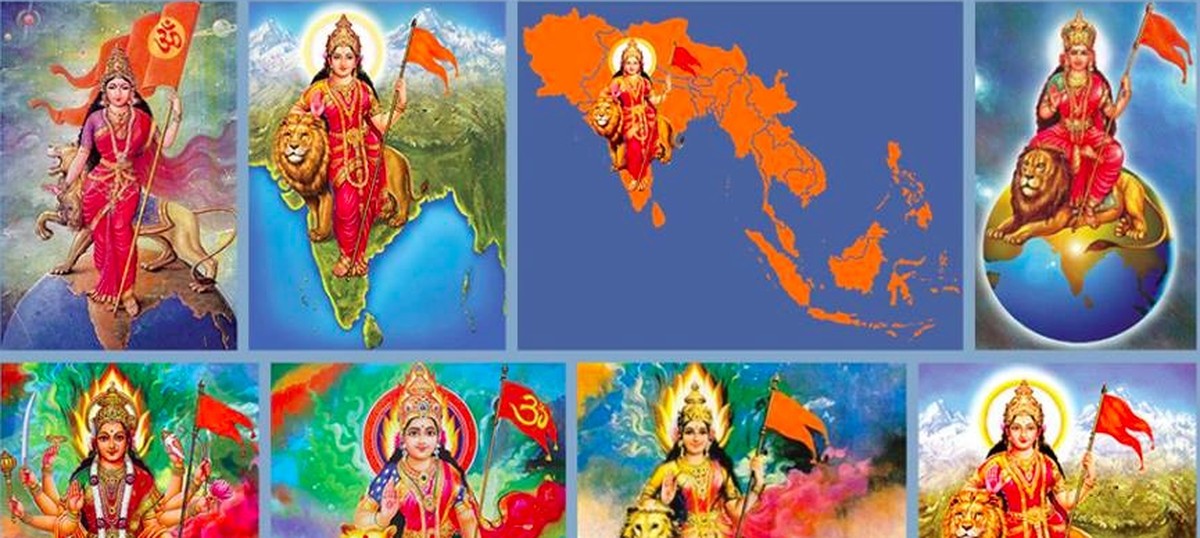 Rss Bharat Mata Wallpaper Fitrini S Wallpaper - Bharat Mata , HD Wallpaper & Backgrounds