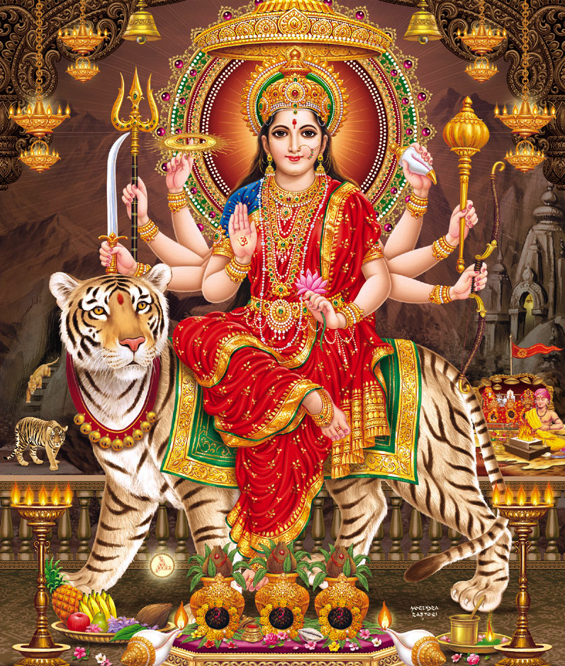 Durga Maa Ka Photo - Maa Durga Images Download , HD Wallpaper & Backgrounds