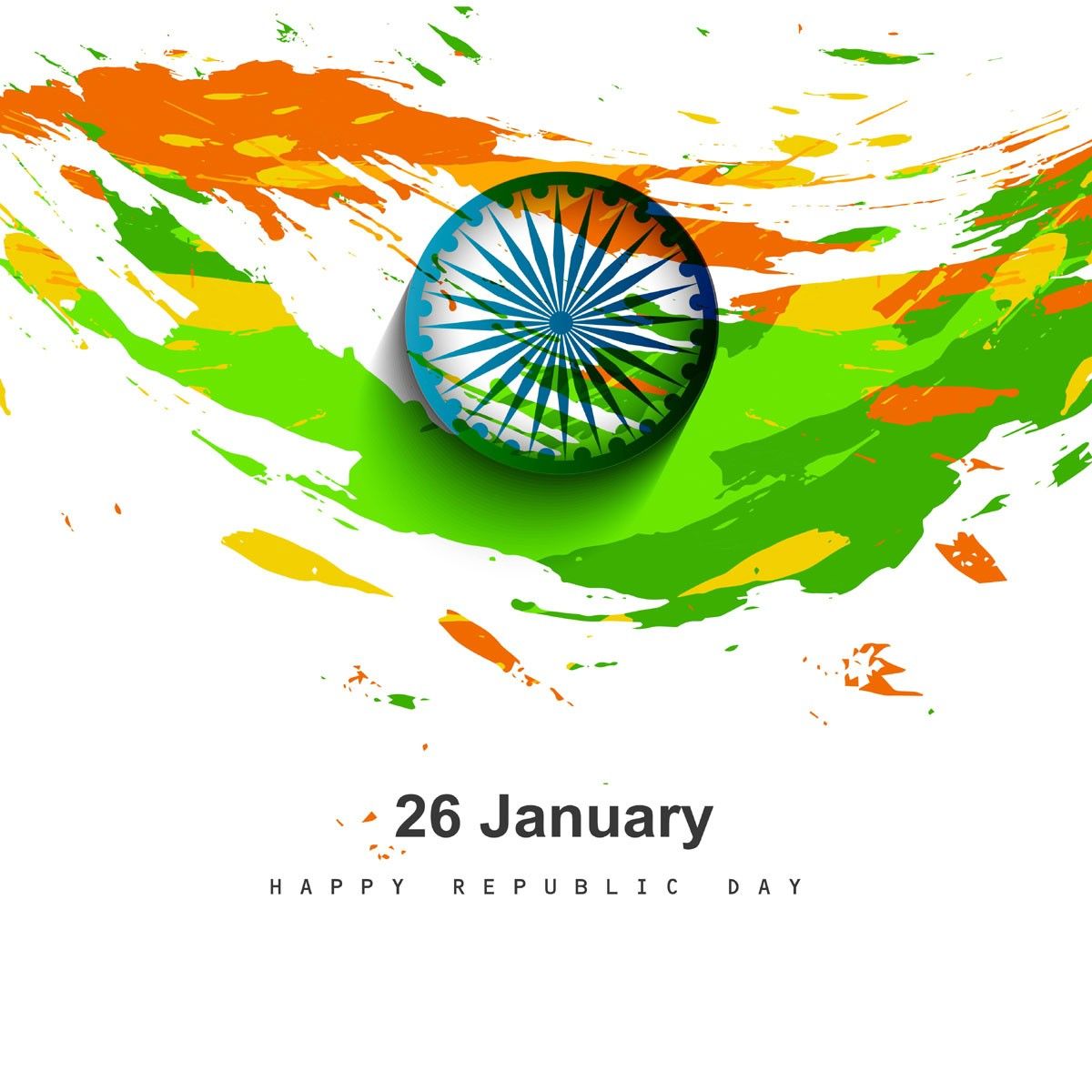 Happy Republic Day Hd Wallpaper And Wishes Card Of - Independence Day India 2018 , HD Wallpaper & Backgrounds