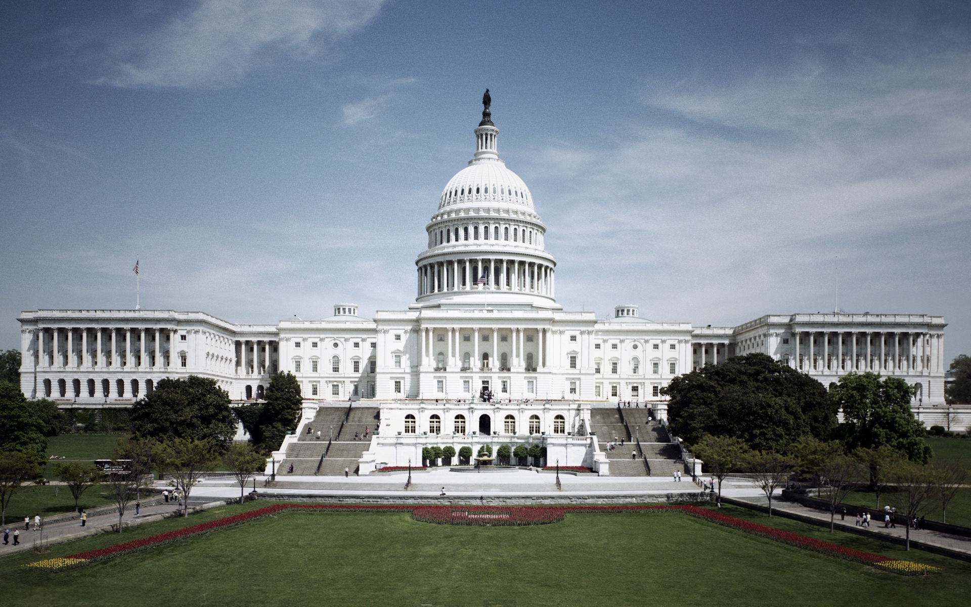 Usa, Washington, Congress, Capitol, Trees, Lawn - U.s. Capitol , HD Wallpaper & Backgrounds
