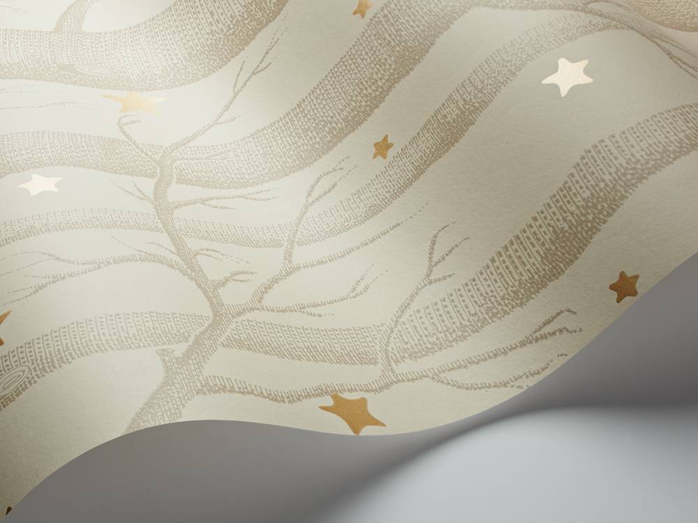 Cole Son Woods Stars Buff Gold Taupe Goud - Wood & Stars 103 11049 , HD Wallpaper & Backgrounds