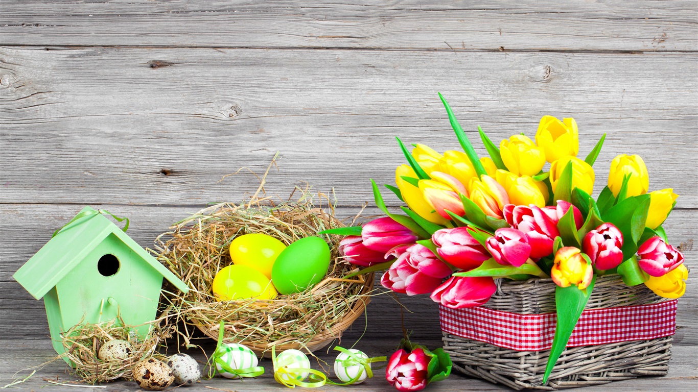 Wallpaper Easter, Spring, Flowers, Eggs, Colorful, - Free Desktop Images For Easter , HD Wallpaper & Backgrounds