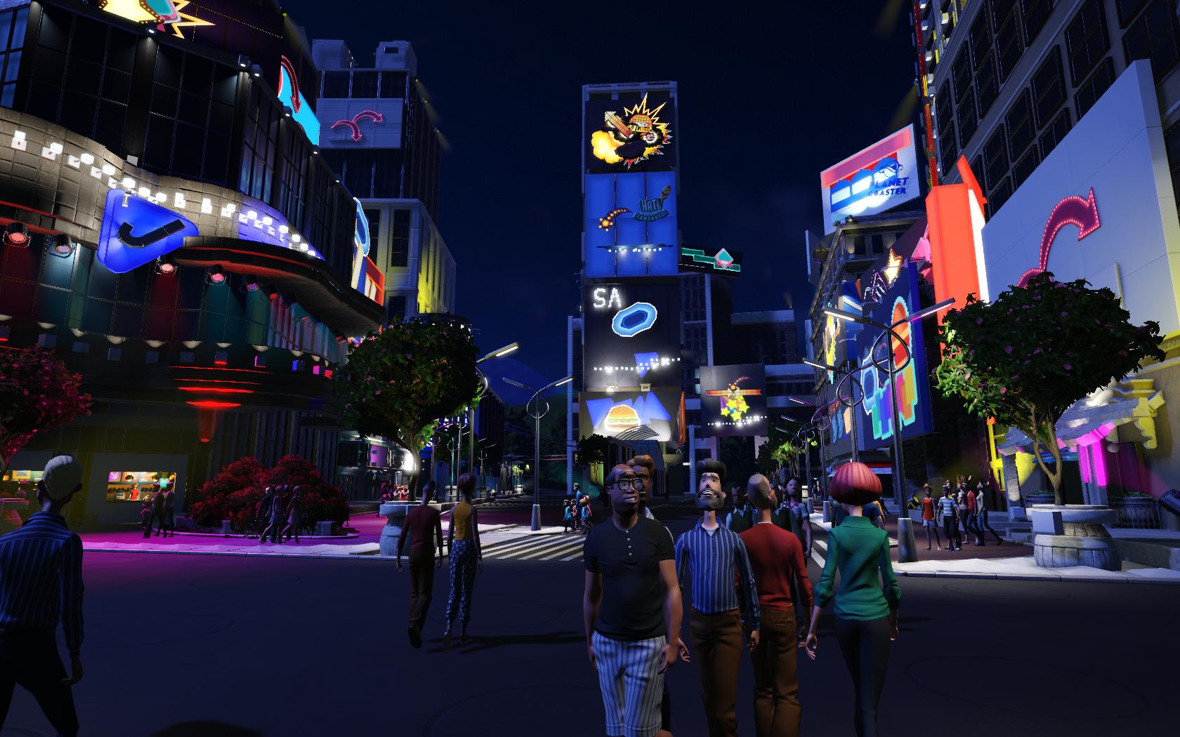 Times Square Planet Coaster Edition - Planet Coaster Blade Runner , HD Wallpaper & Backgrounds