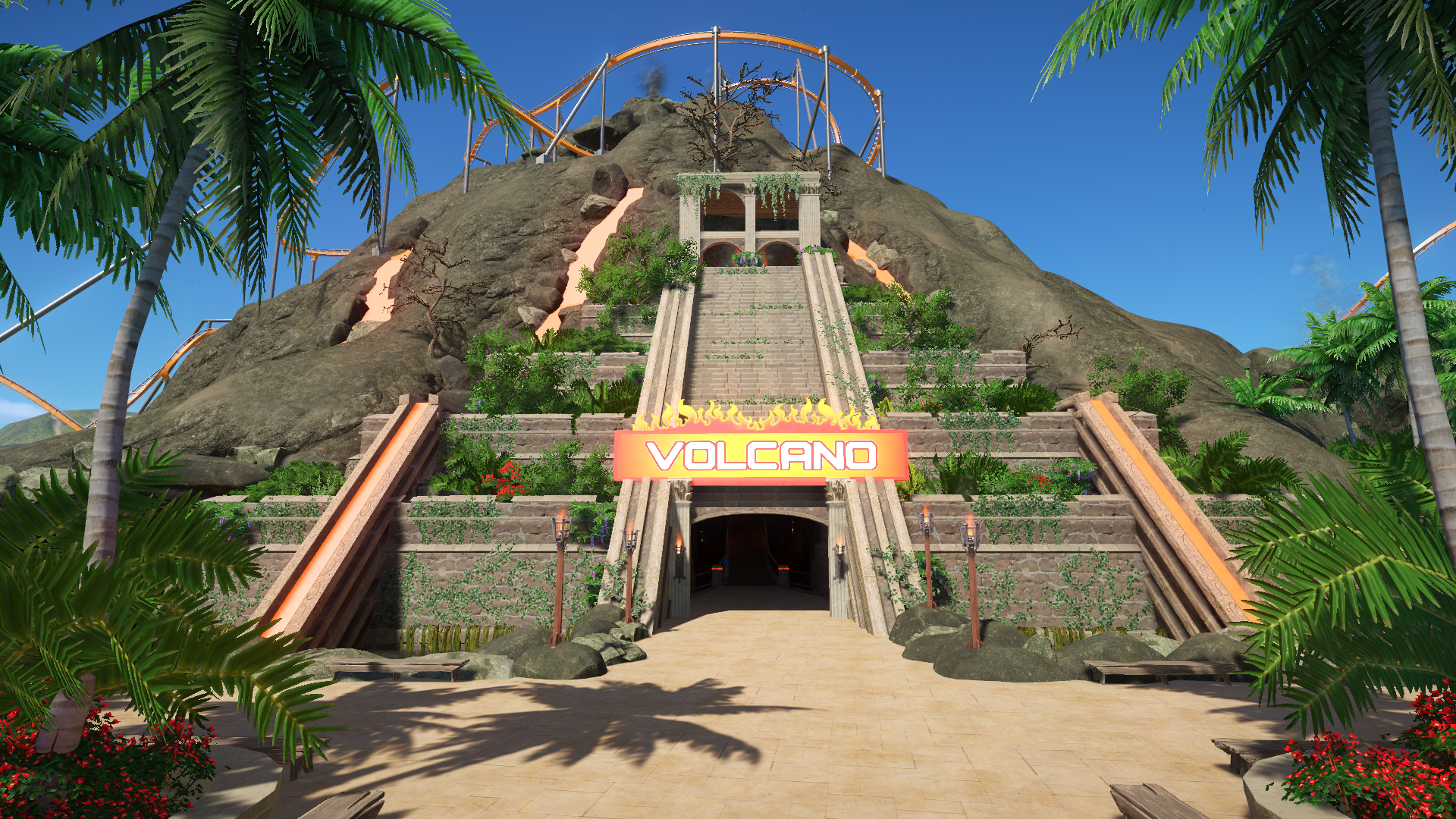 Planet Coaster Adventure Pack Temple , HD Wallpaper & Backgrounds