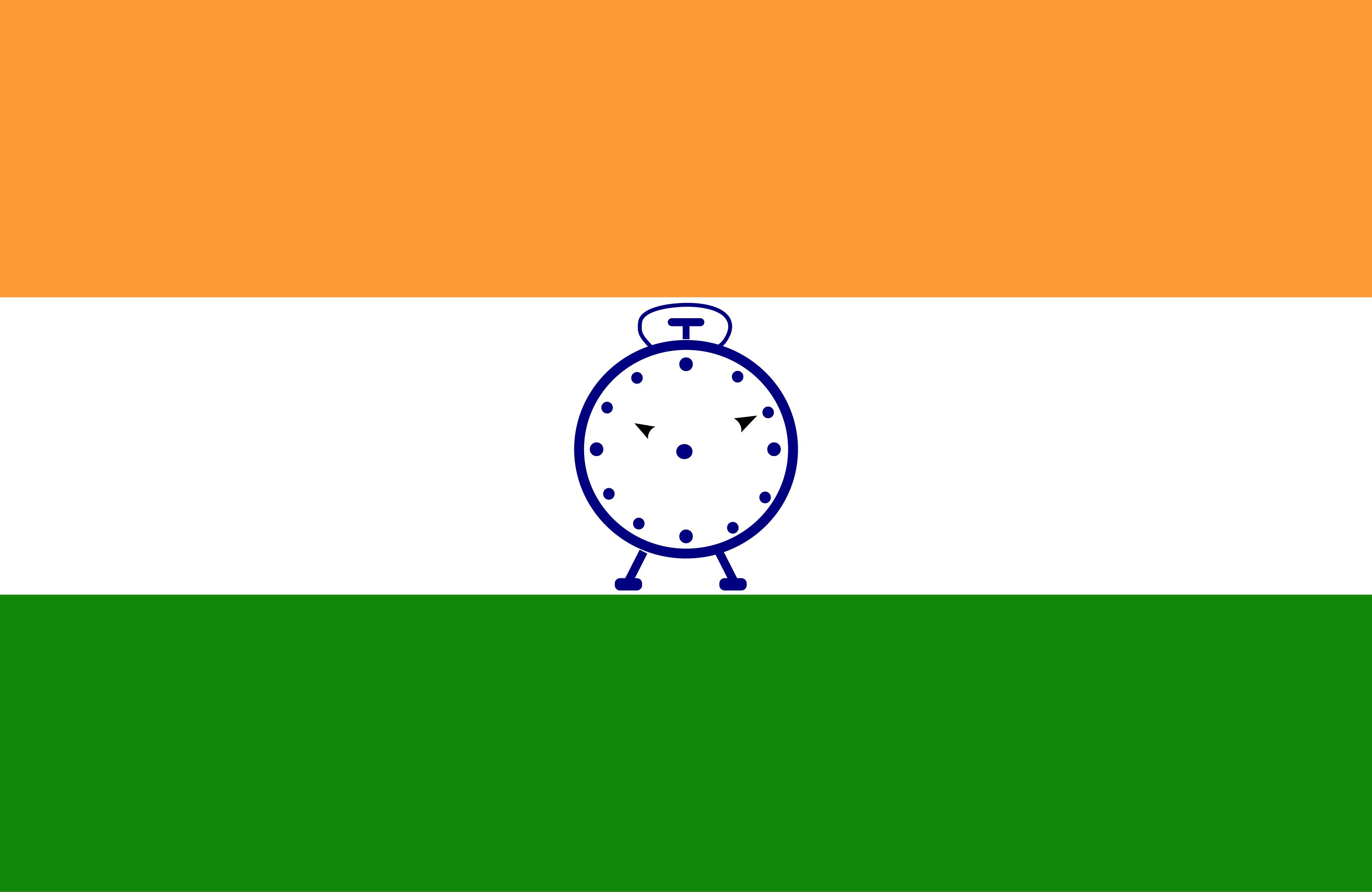 The Election Symbol Of Ncp Is An Analogue Clock That - Flag Of India , HD Wallpaper & Backgrounds