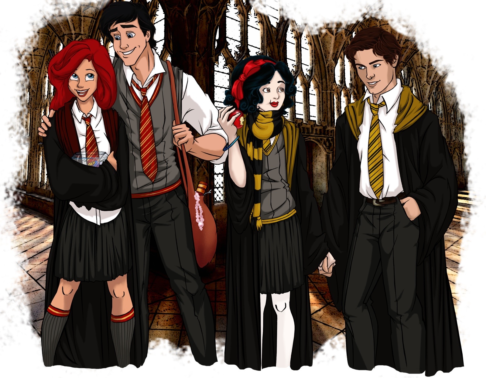 Harry Potter Characters Widescreen 2 Hd Wallpapers - Disney Characters In Harry Potter , HD Wallpaper & Backgrounds