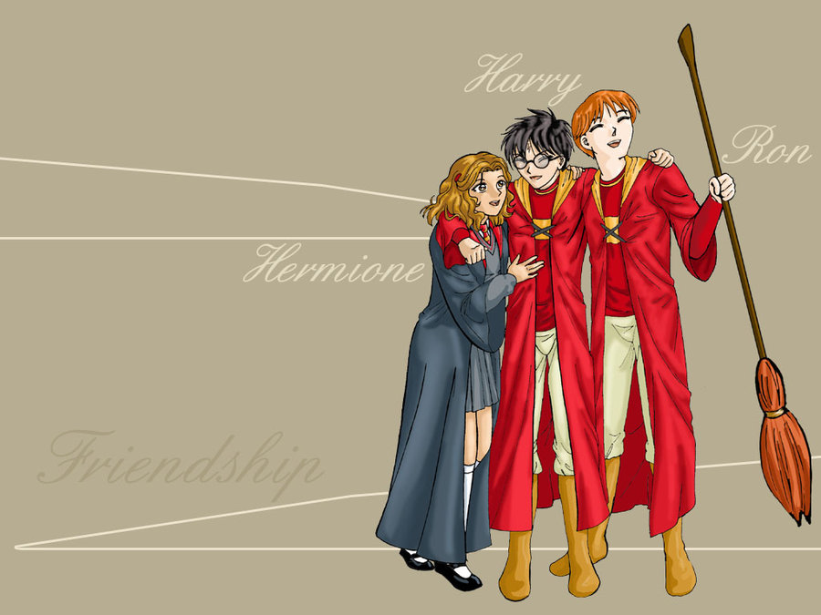 Harry Potter Cartoon Wallpaper - Illustration , HD Wallpaper & Backgrounds