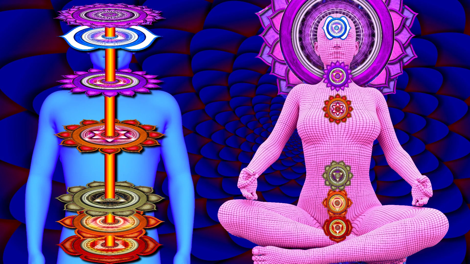Kundalini Yoga As Envisioned By The Ancient Yogis - Illustration , HD Wallpaper & Backgrounds
