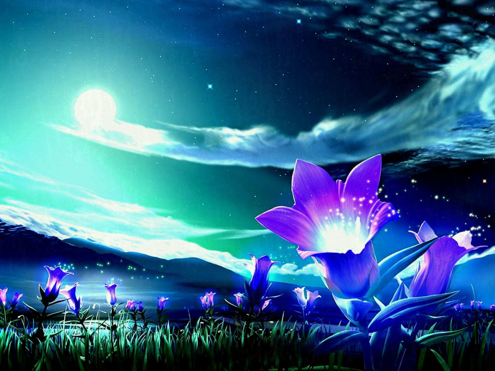 Animated Flower Wallpaper Windows Download Desktop - Beautiful Purple Flowers , HD Wallpaper & Backgrounds