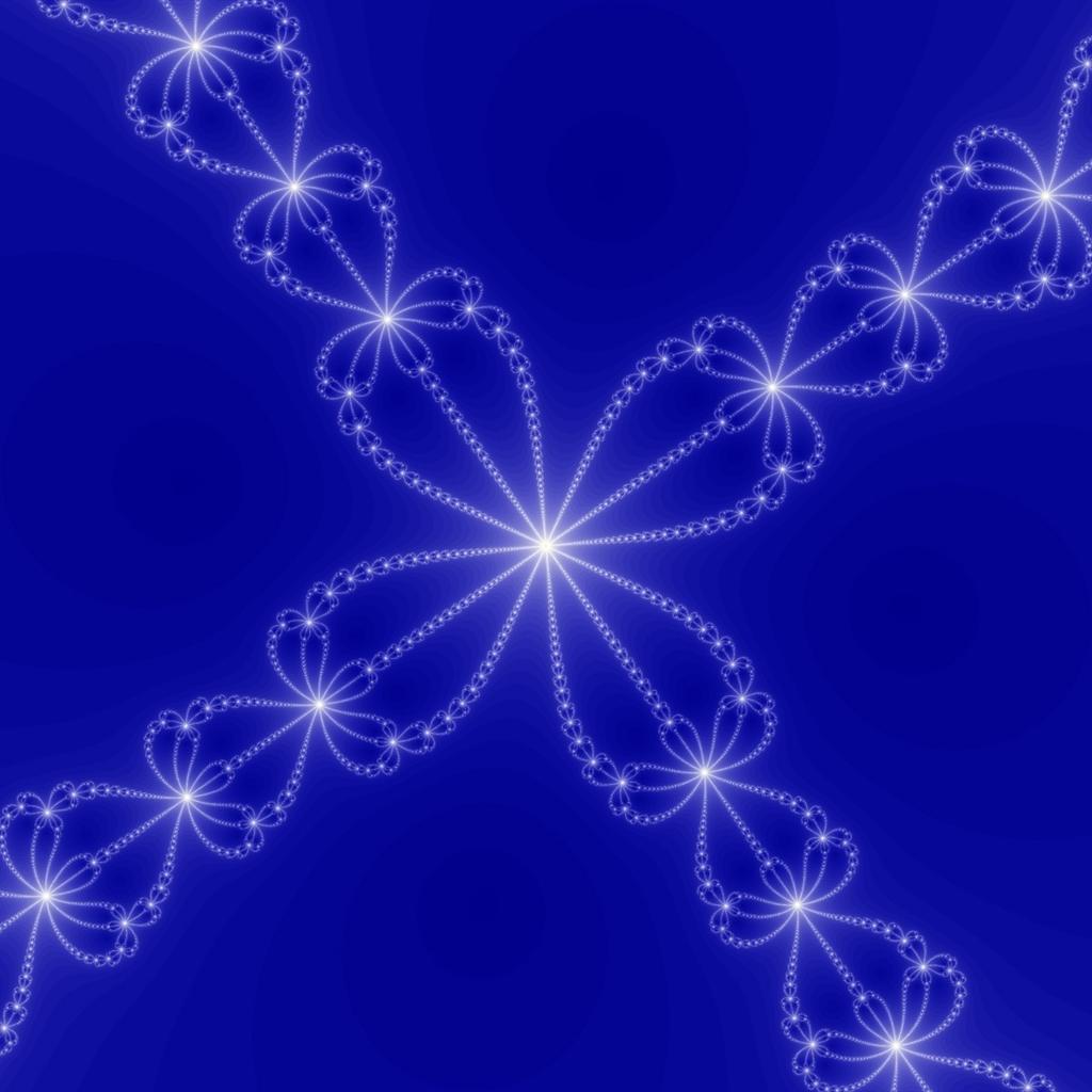 Hd Blue Flower Design Ipad Wallpapers - Fractal Art , HD Wallpaper & Backgrounds