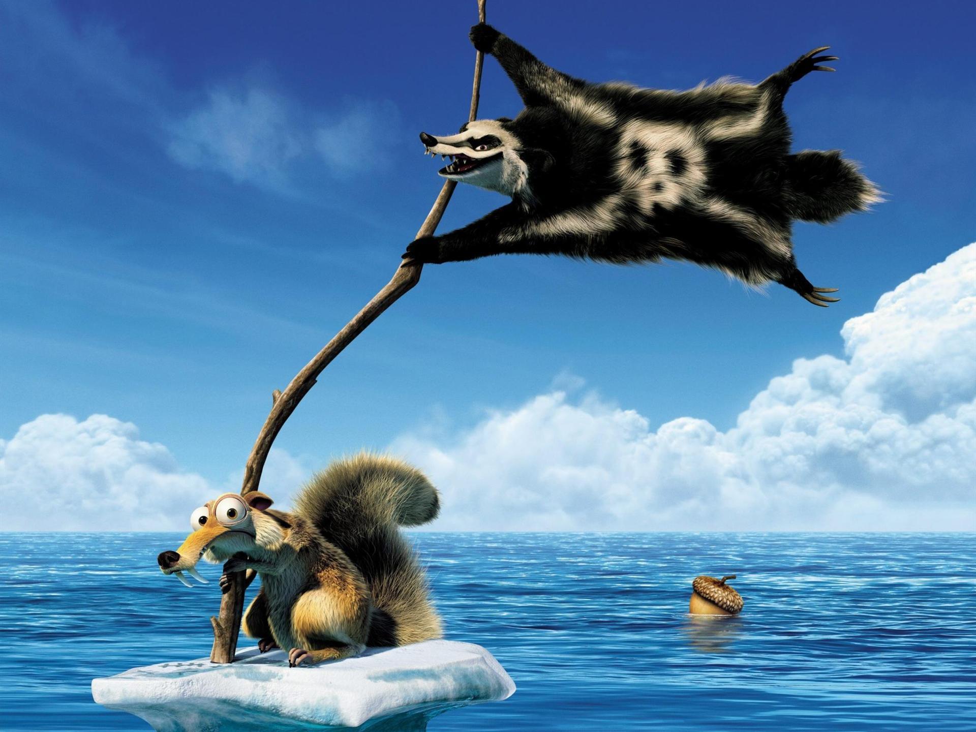 Funny Animals Animation 34 Wide Wallpaper - Ice Age Scrat Poster , HD Wallpaper & Backgrounds