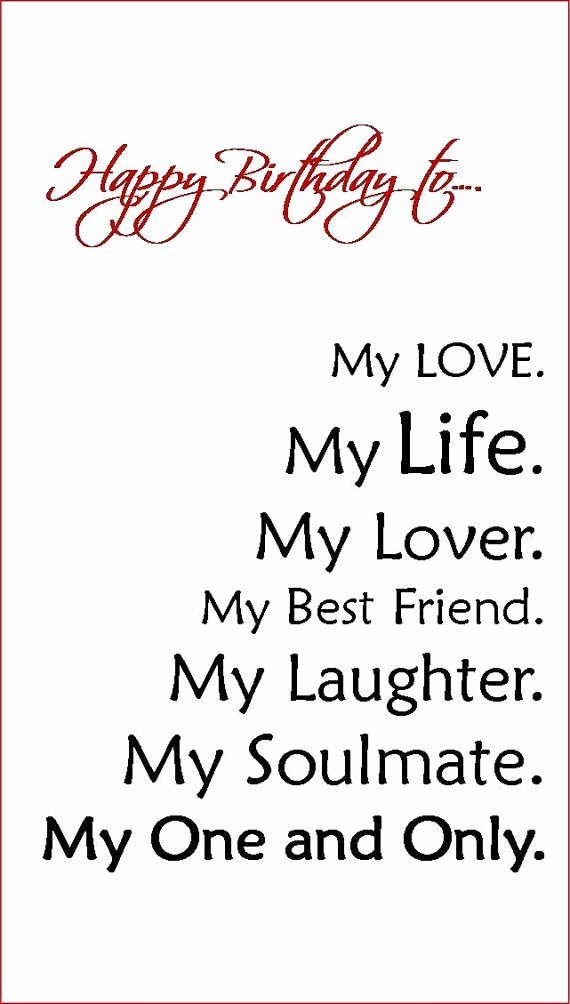 Love Quotes For Boyfriend Birthday Card Unique Birthday - Happy 26 Birthday My Love , HD Wallpaper & Backgrounds