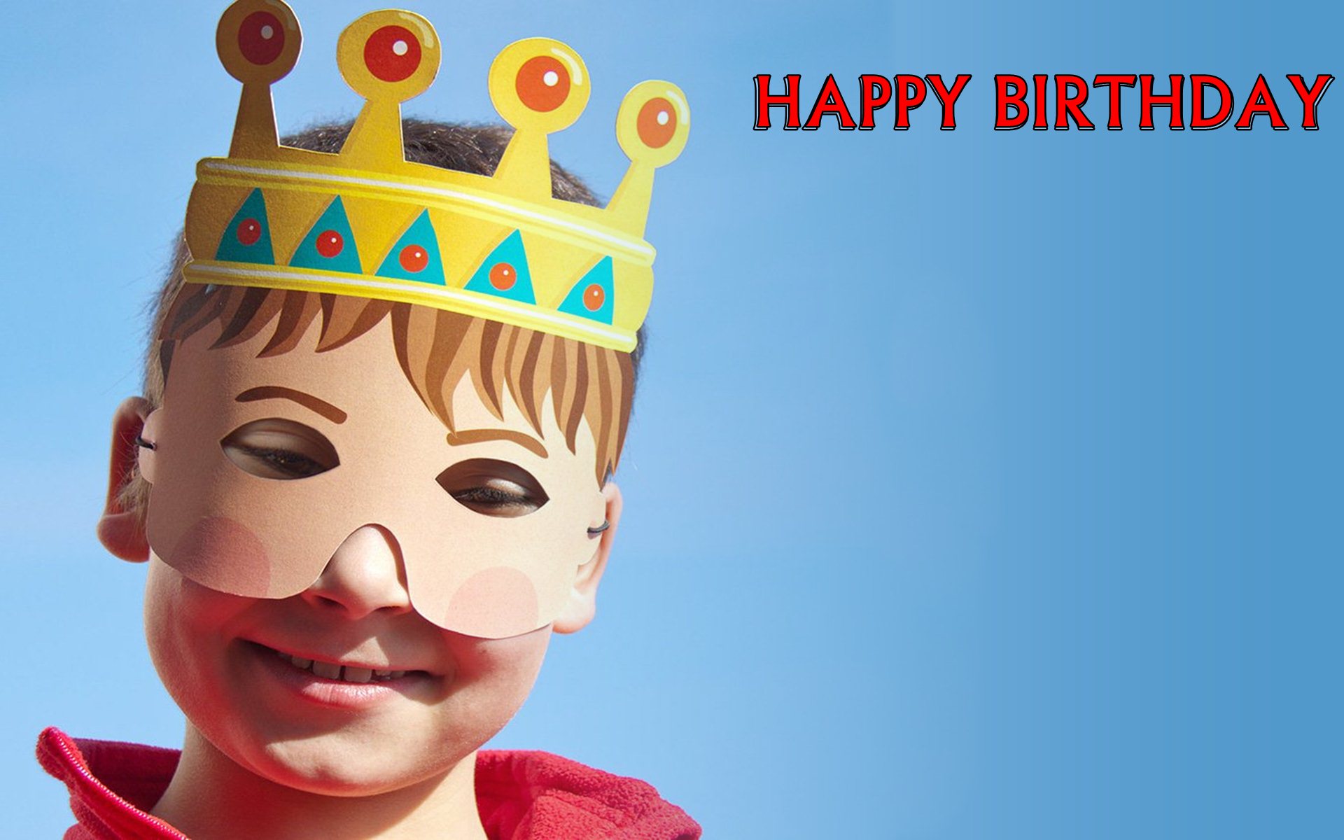Kid Boy In Birthday Party With King Paper Mask Hd Wallpaper - Saint Nicholas Day , HD Wallpaper & Backgrounds