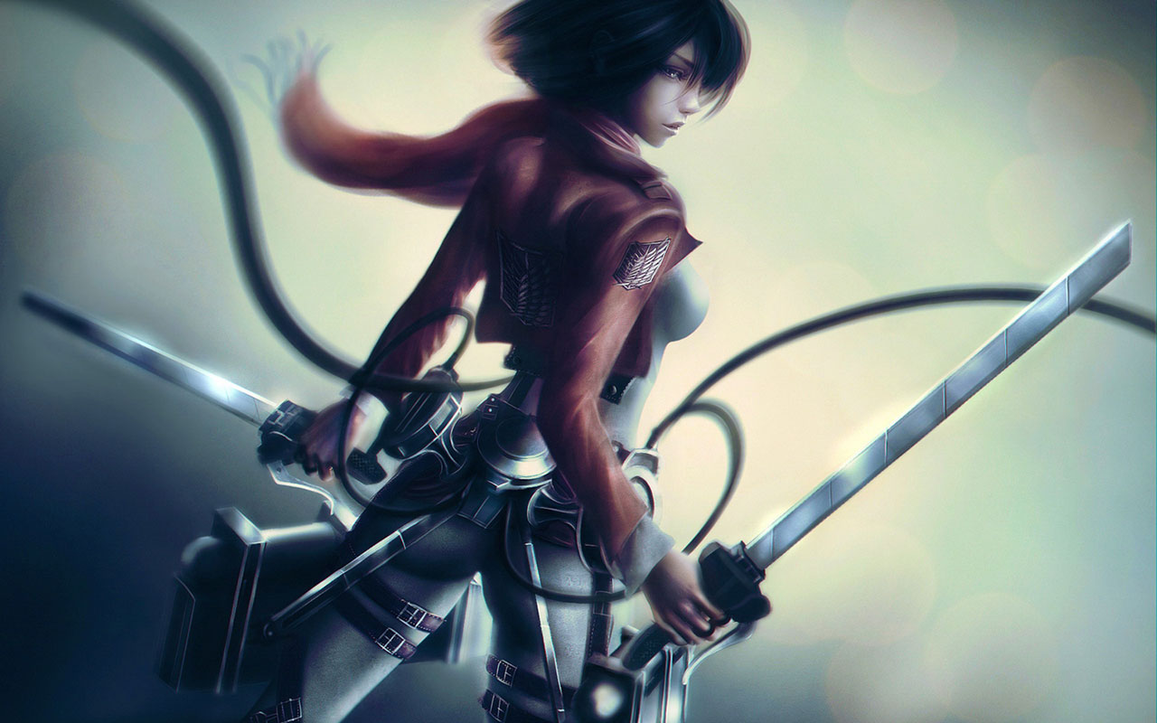 Beautifully Game Cg Animation Wallpaper 7 Wallpapers - Attack On Titan Mikasa Hd , HD Wallpaper & Backgrounds