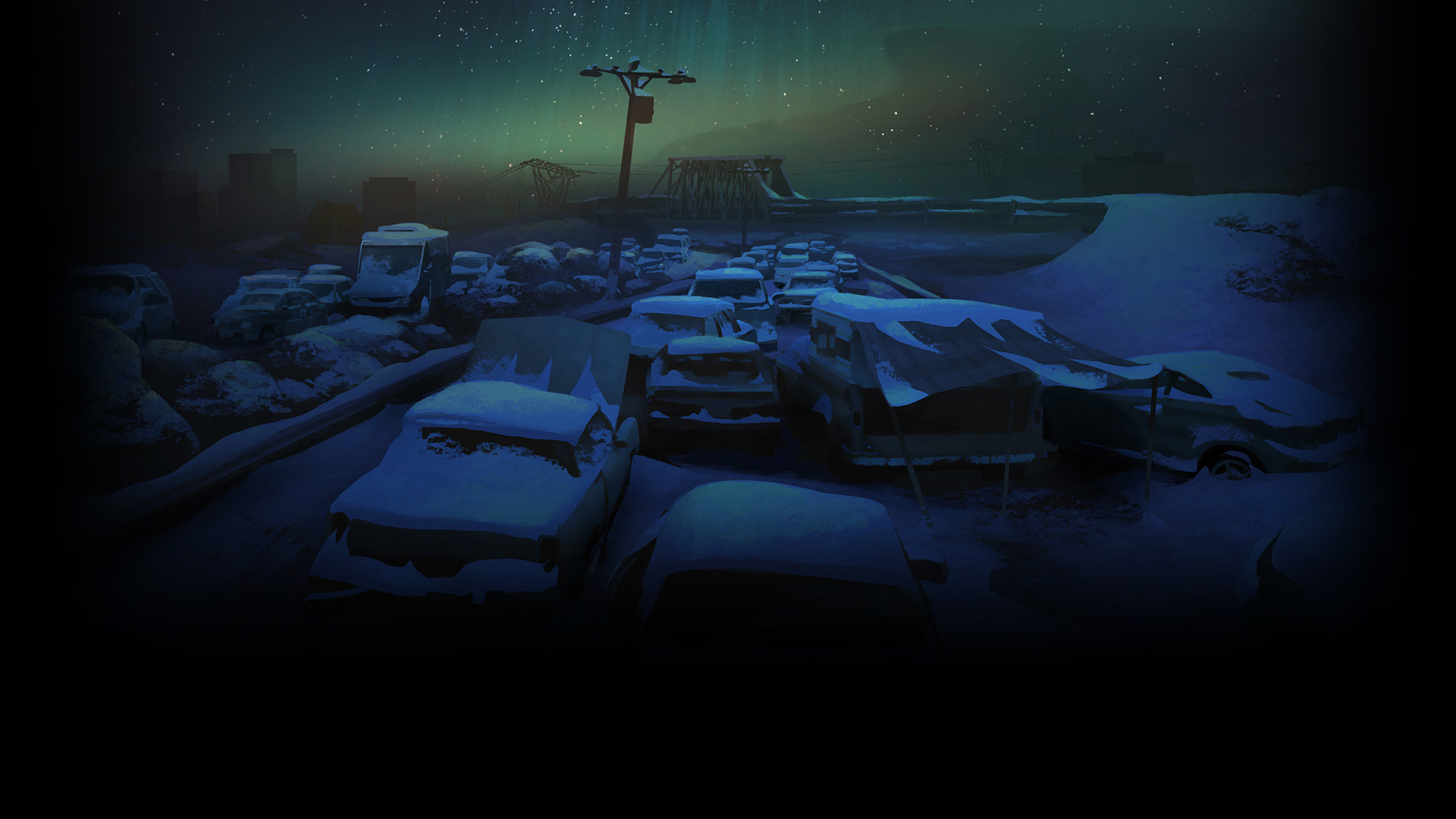 Wallpaper From The Long Dark - Night , HD Wallpaper & Backgrounds