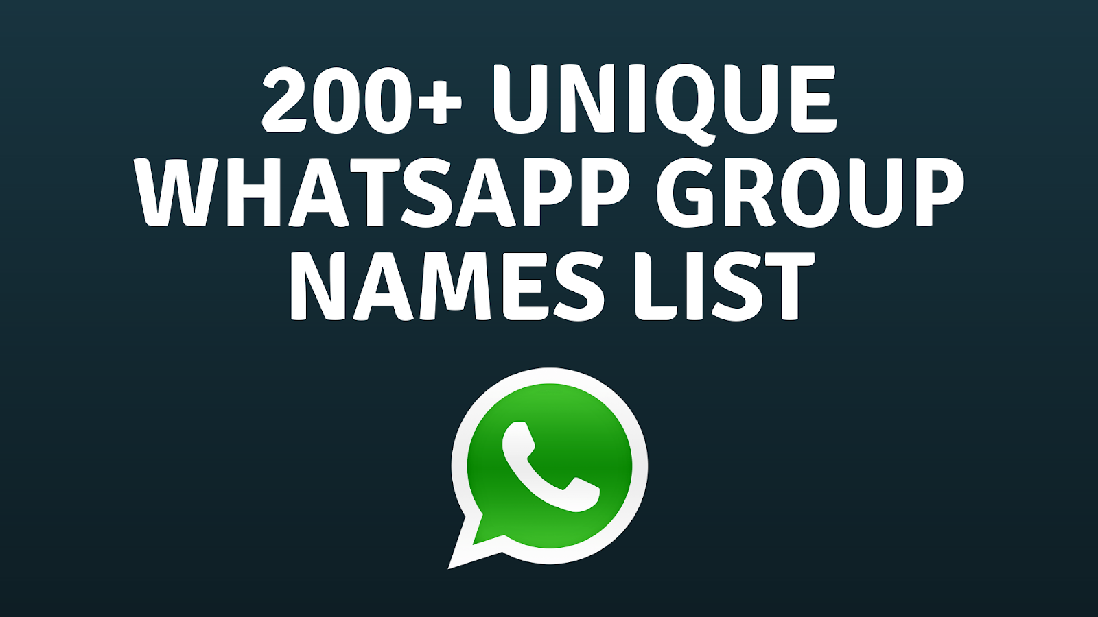 200 Unique Group Names List 2018 - Whatsapp , HD Wallpaper & Backgrounds