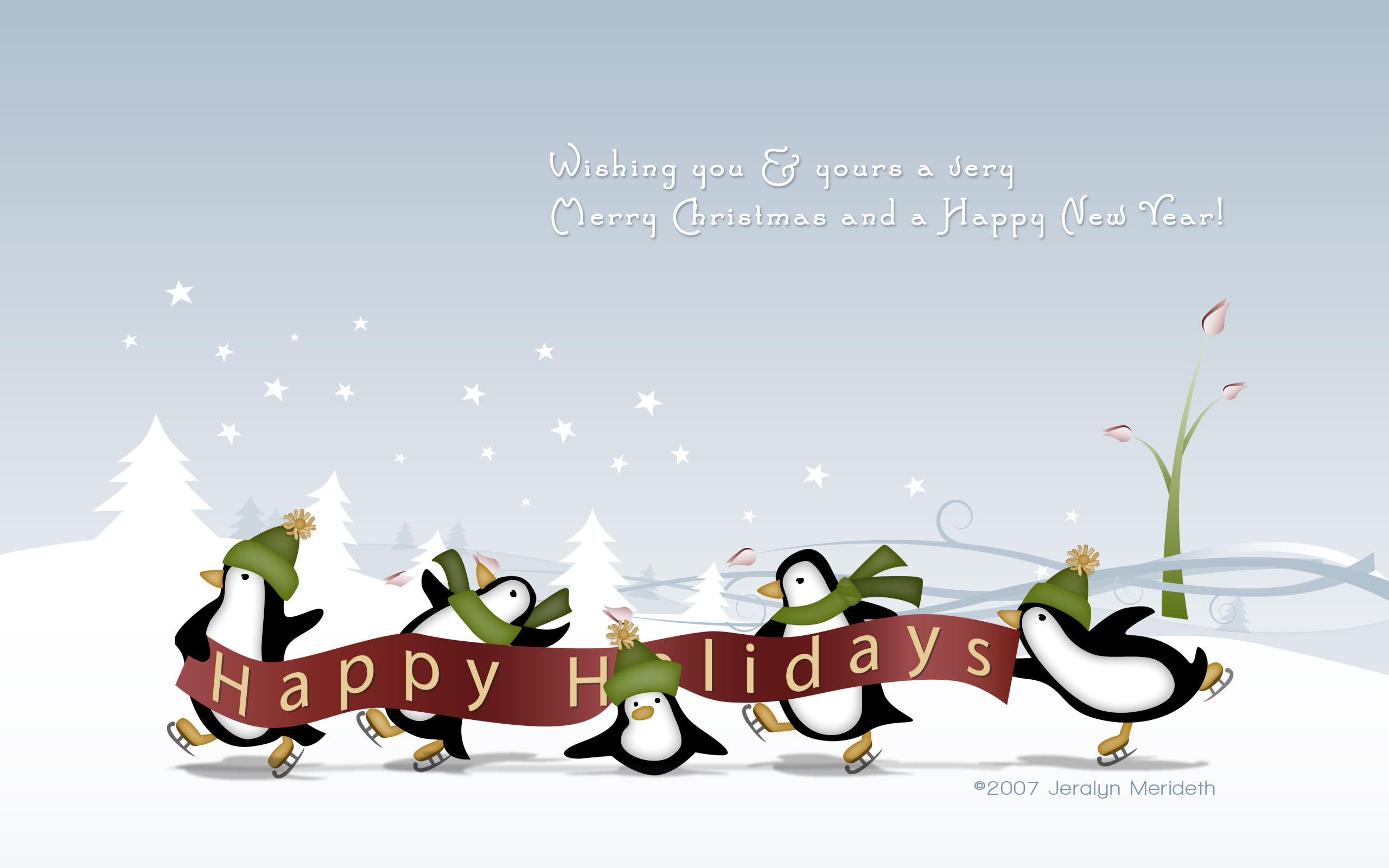 Free Holiday Desktop Wallpaper - Happy Holidays Desktop Backgrounds , HD Wallpaper & Backgrounds