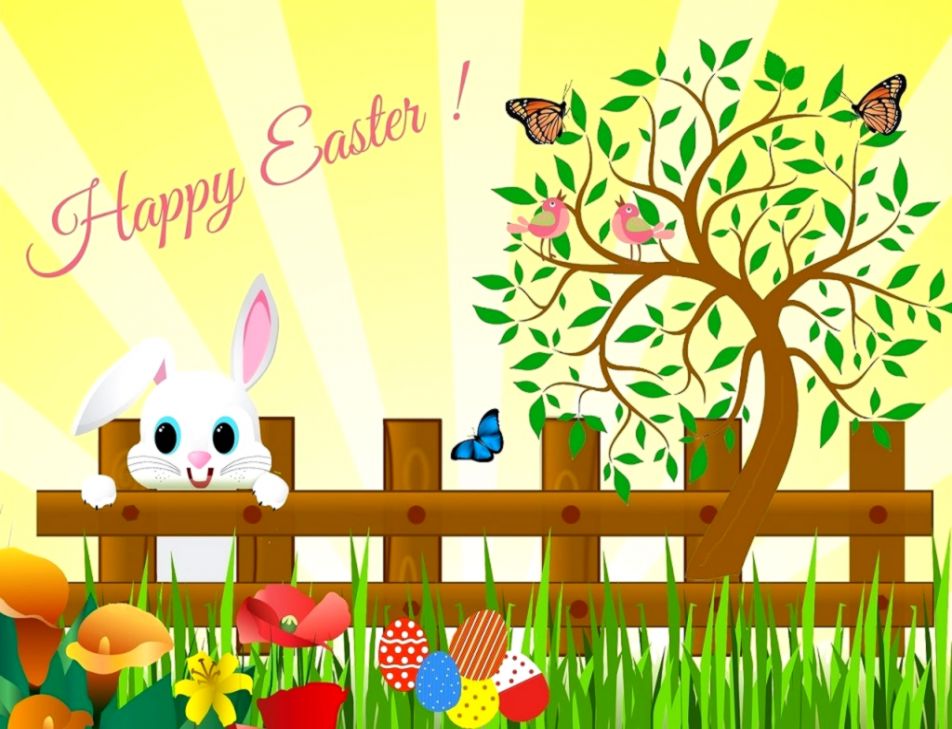 Free Easter Wallpaper Hd For Desktop Collection - Draw A Black Tree , HD Wallpaper & Backgrounds