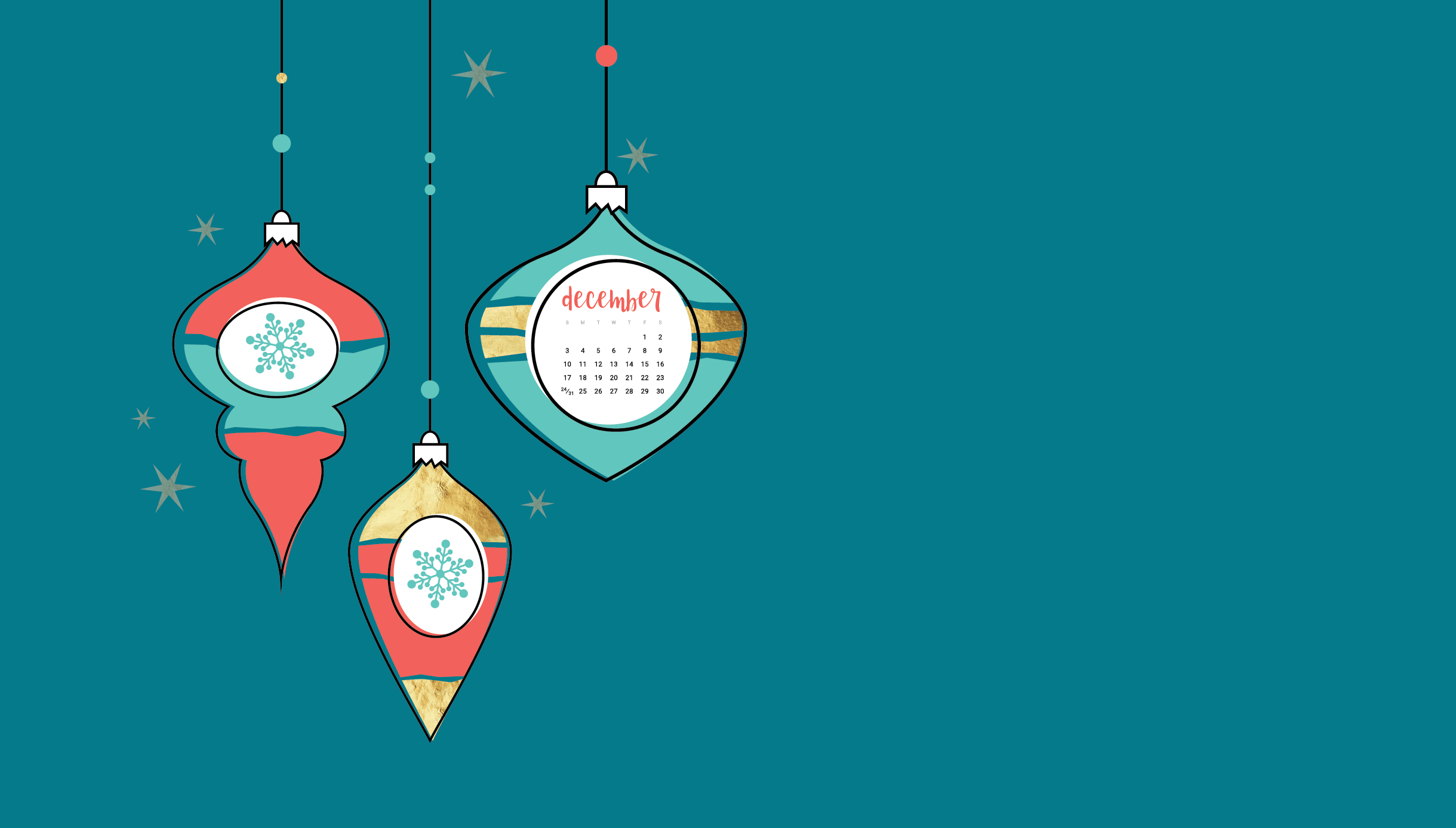 Oh So Lovely Blog Shares 6 Free December 2017 Desktop - Calendar 2019 December , HD Wallpaper & Backgrounds