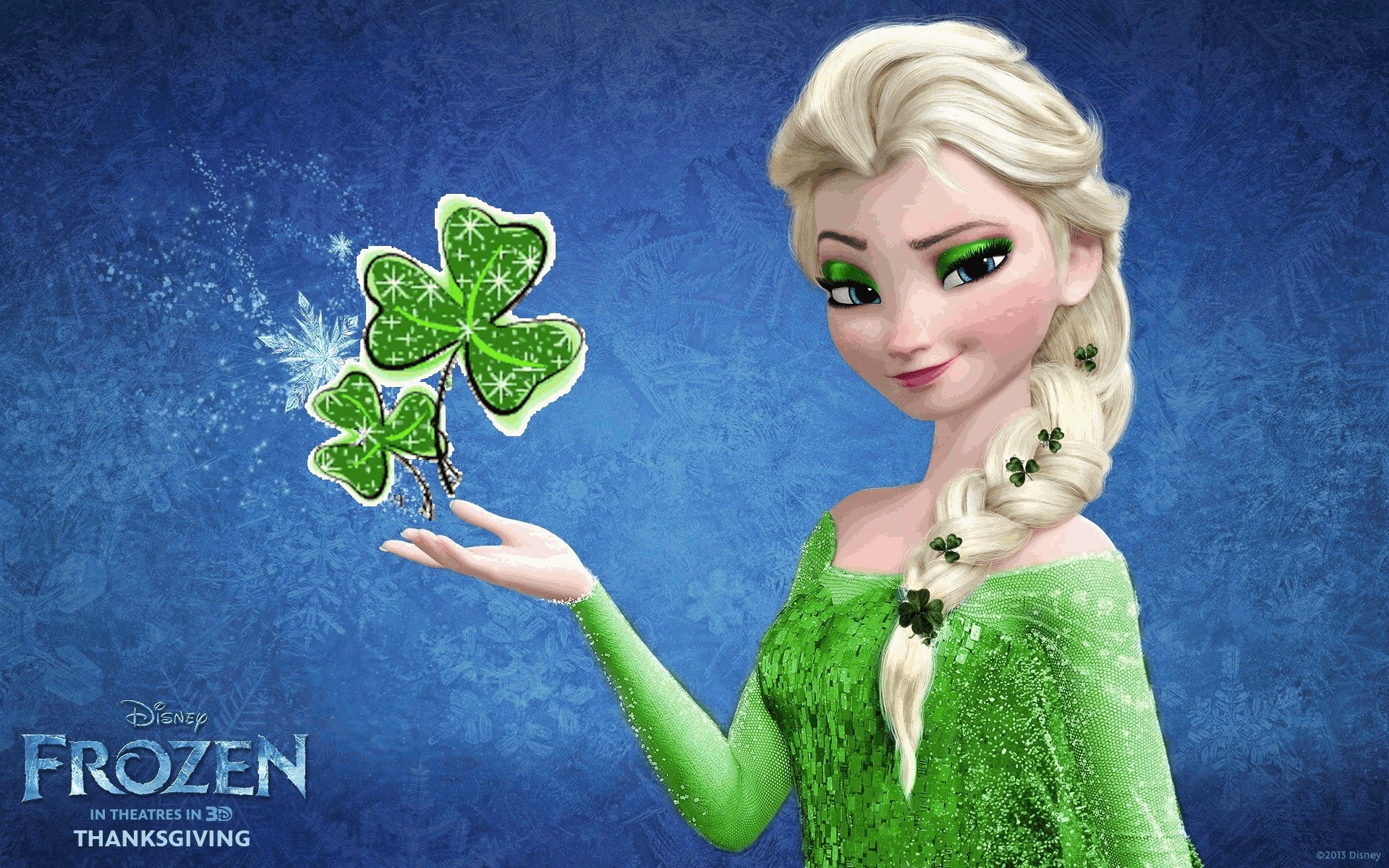 Disney St Patricks Day Wallpaper - St Patrick's Day Frozen , HD Wallpaper & Backgrounds