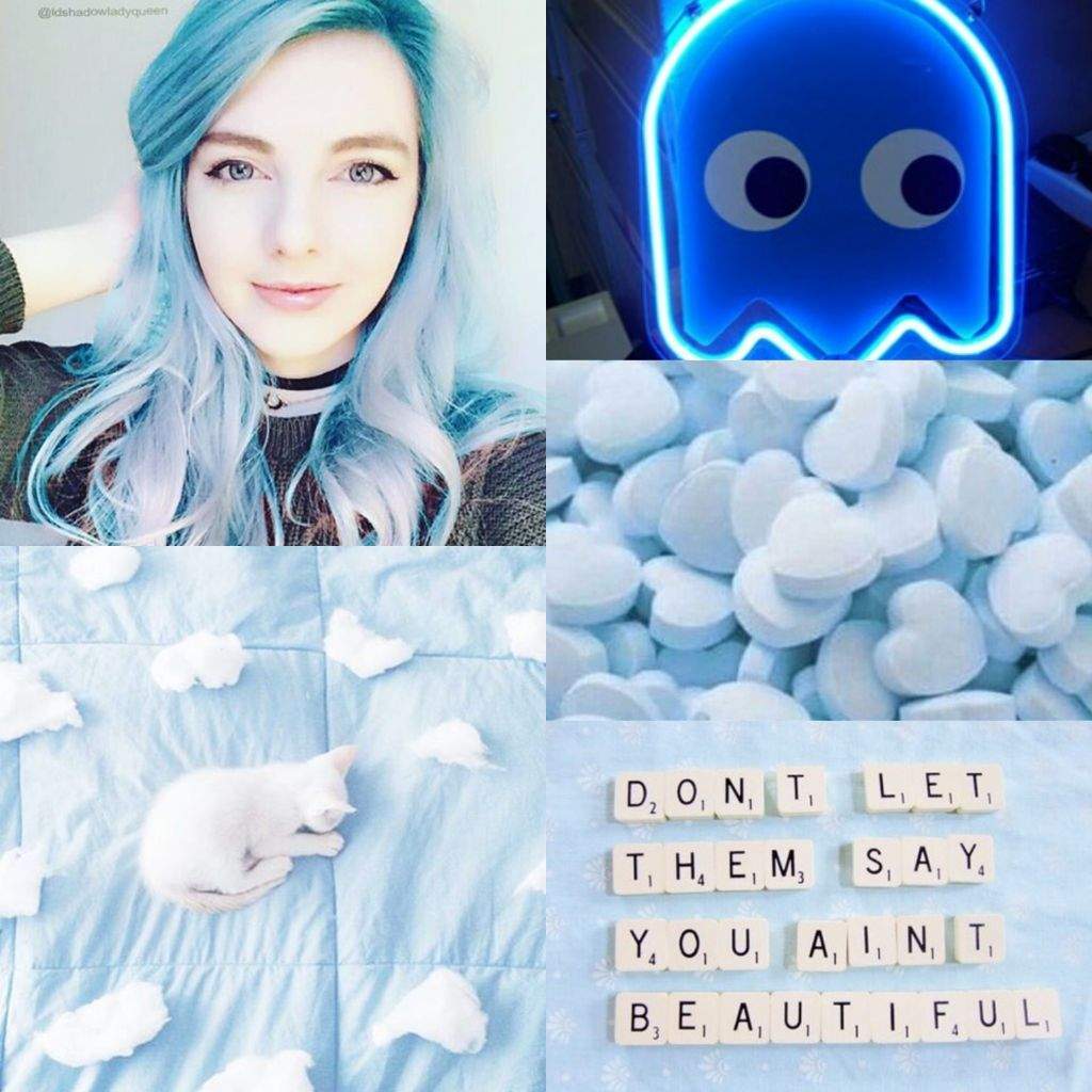 Lizzie Mood Board - Pastel Blue Aesthetic Background , HD Wallpaper & Backgrounds