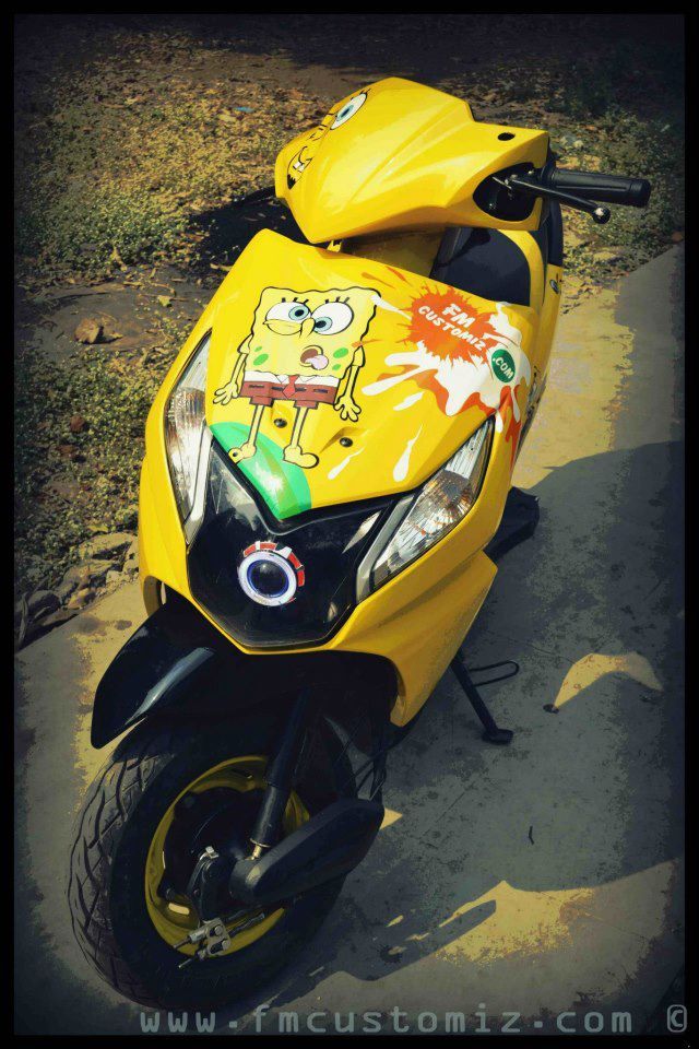 Honda Dio Bike Images Hd Disrespect1st Com - Yellow Dio Modified , HD Wallpaper & Backgrounds