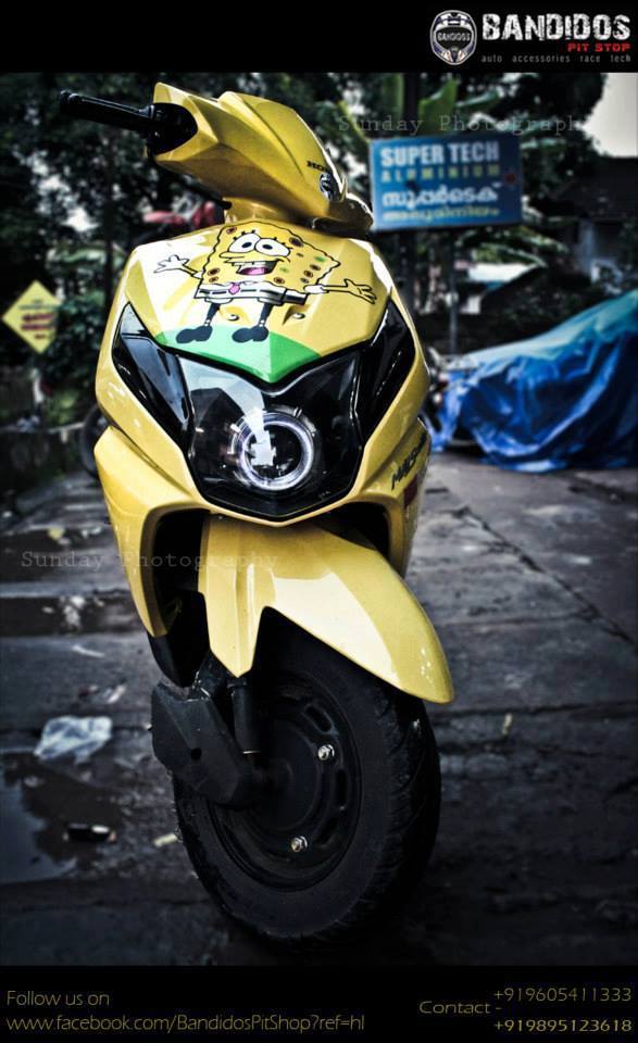 Honda Dio Modified In Yellow - Dio New Model Modified , HD Wallpaper & Backgrounds