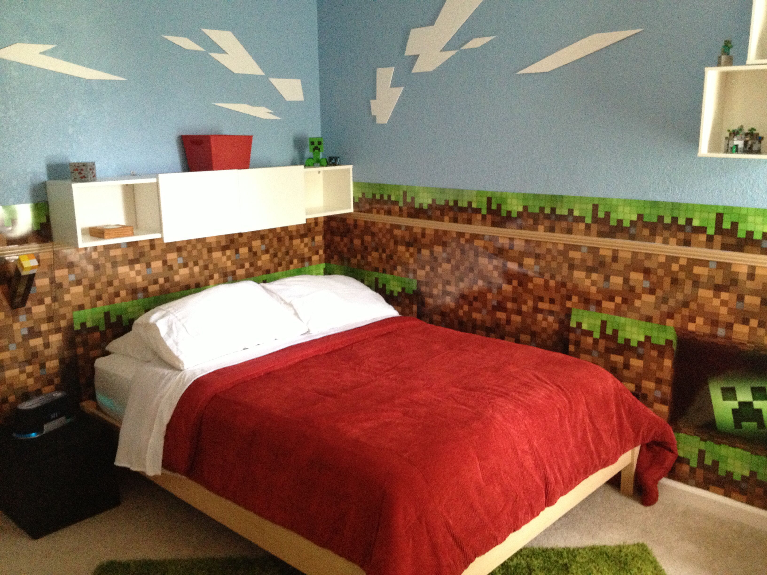 Minecraft Bedroom Devon Pinterest - Minecraft Bedroom Decor Ideas , HD Wallpaper & Backgrounds
