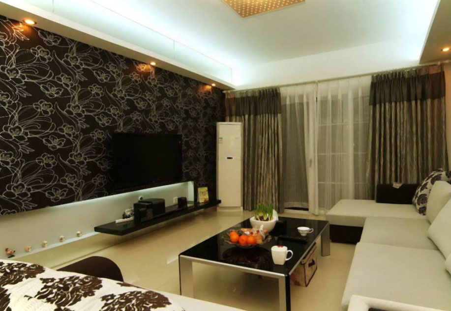 Por Wallpaper Design For Living Room Tag Indium Log - Modern Interior Design Living Room Indian Style , HD Wallpaper & Backgrounds