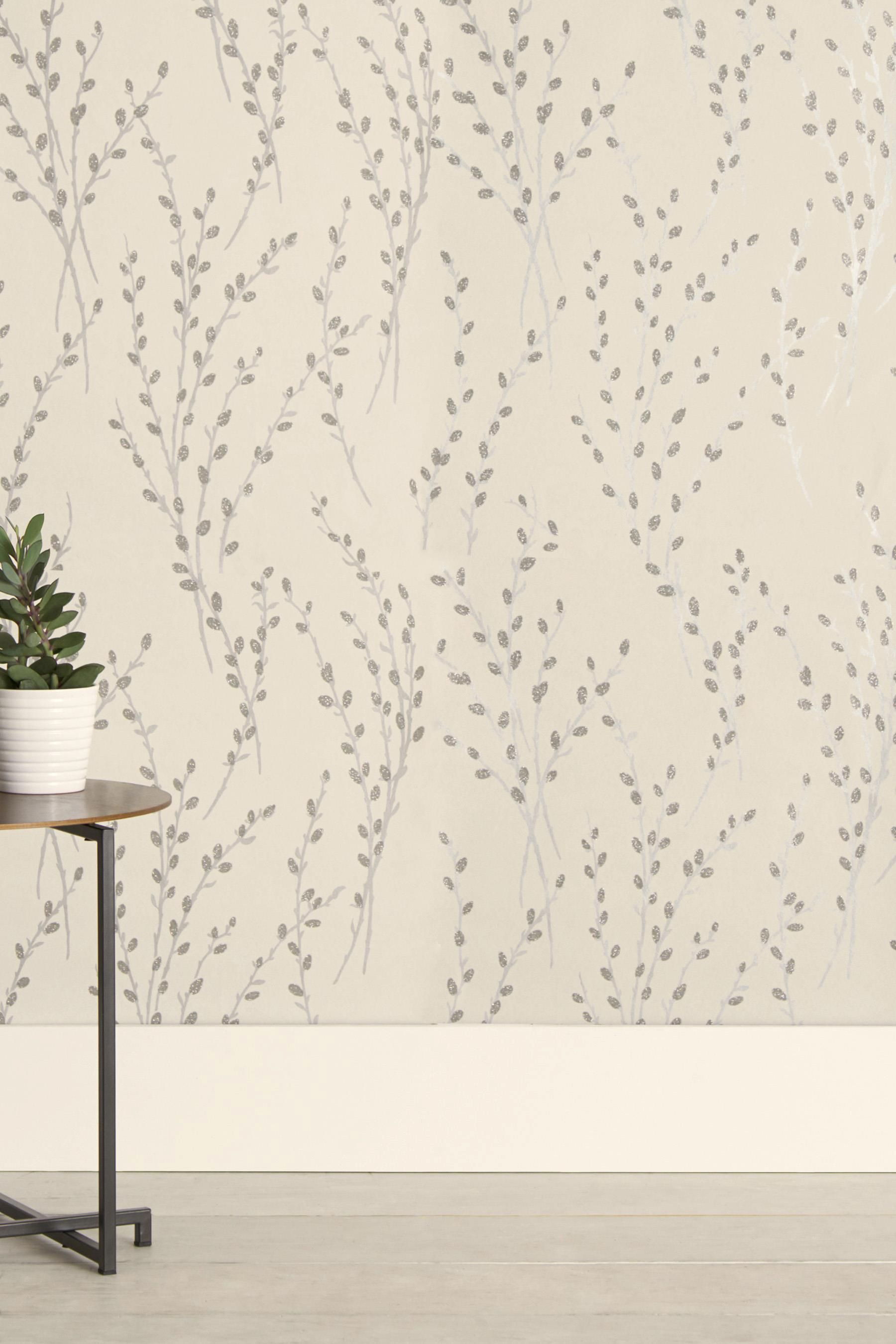 Buy Paste The Wall Glitter Willow Wallpaper From The - Next Glitter Willow , HD Wallpaper & Backgrounds