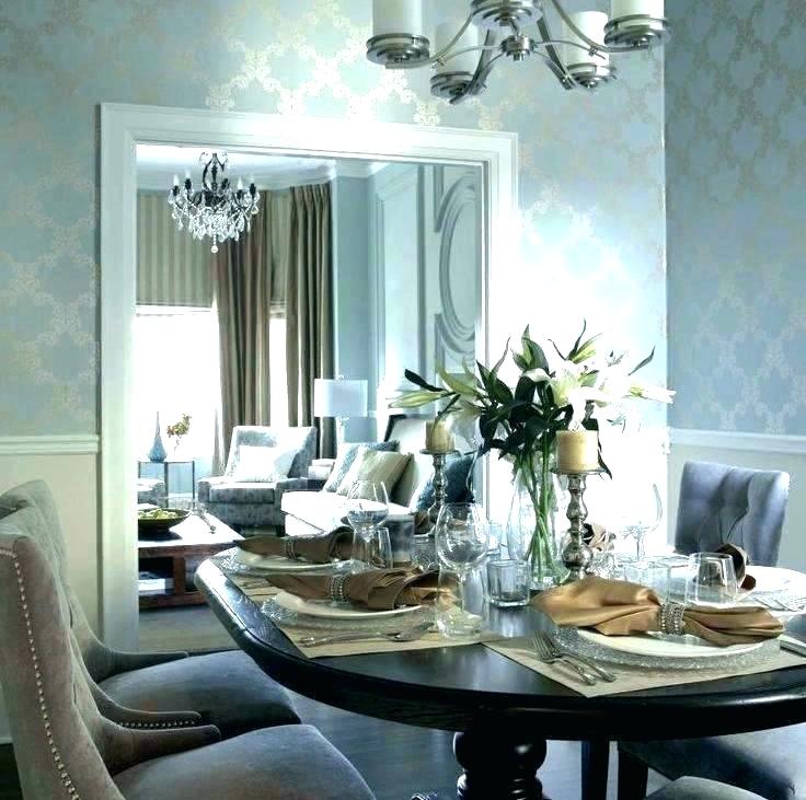 Dining Room Wallpaper Ideas Wallpaper In Dining Room - Transitional Decor Dining Room , HD Wallpaper & Backgrounds