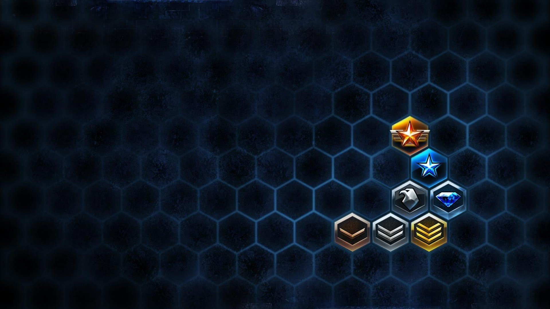 Hd Blue And Gold Background - Starcraft League , HD Wallpaper & Backgrounds