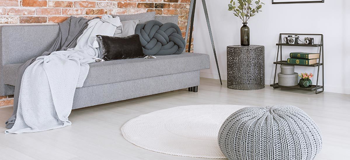 Gorgeous Round Area Rugs To Elevate Your Home Decor - Brick Wall Grey Livingroom , HD Wallpaper & Backgrounds