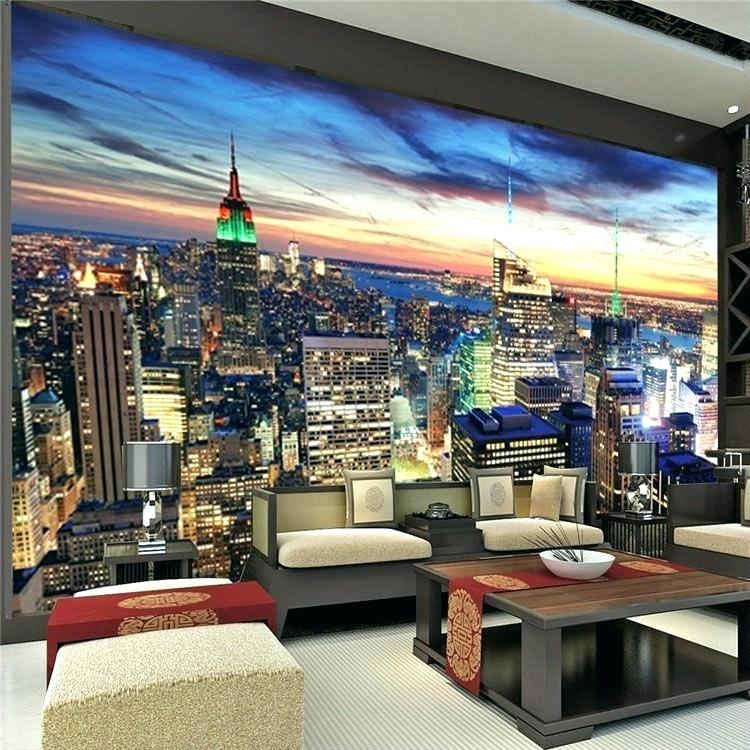 New York City Wall Mural Black And White Wallpaper Star Wars