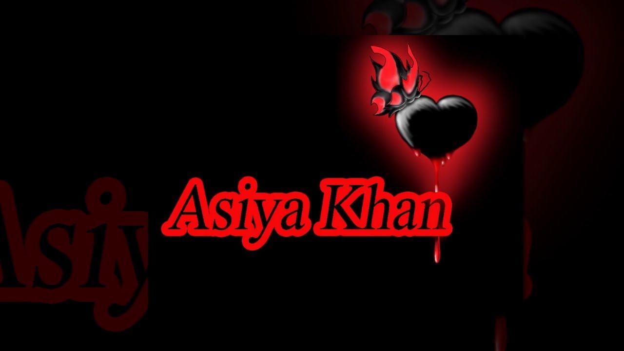 Asiya❤️khan Name Whatsapp Status - Graphic Design , HD Wallpaper & Backgrounds