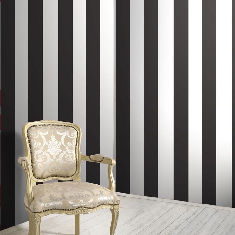 Amazing Black And White Wall Paper Henley Stripe Wallpaper - Black And White Wall Paper , HD Wallpaper & Backgrounds