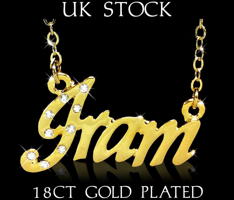 Arabic Name Necklace Iram 18ct Gold Plated Personalised - Iram Name , HD Wallpaper & Backgrounds