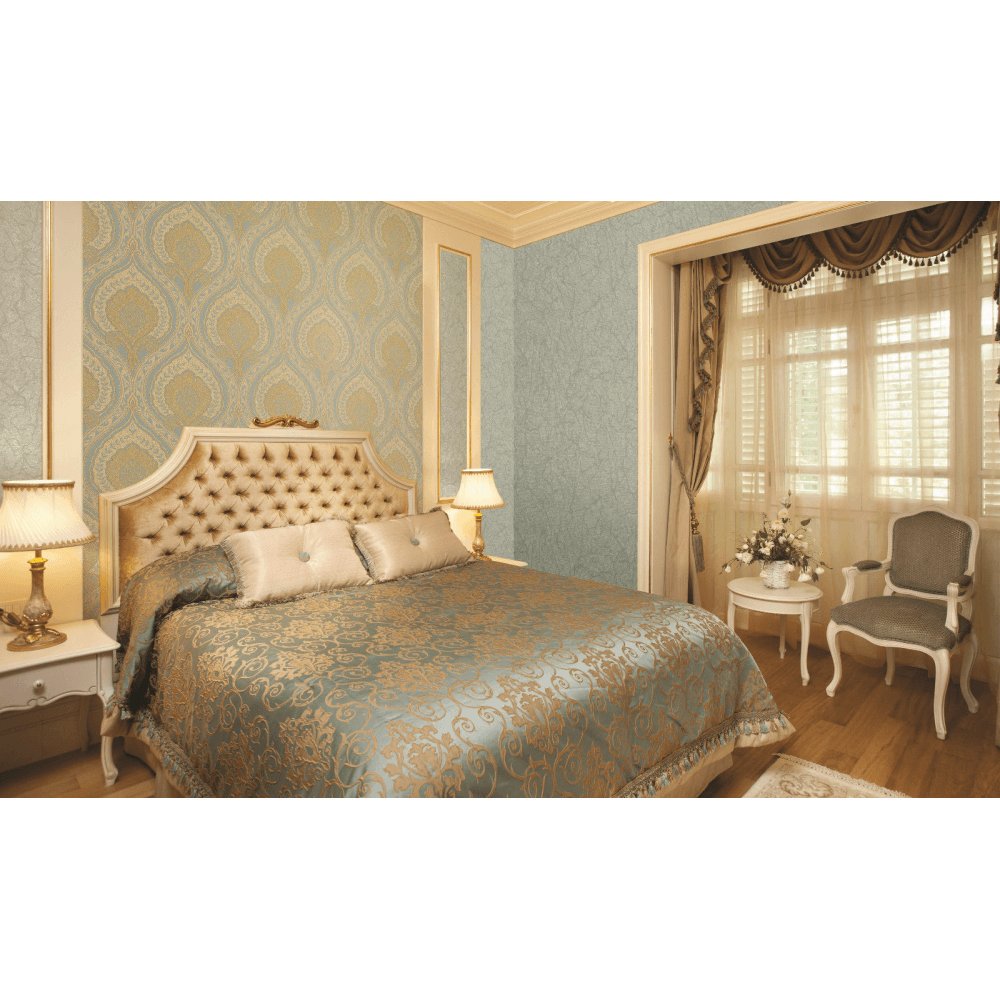 Https - Gold And Duck Egg Bedroom , HD Wallpaper & Backgrounds
