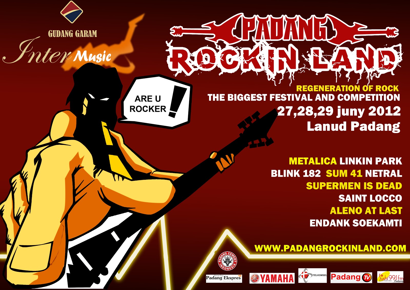 Ilustrator Contoh Poster Event Padang Rock In Land - Peace , HD Wallpaper & Backgrounds